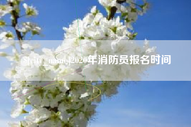 阜阳2020年消防员报名时间
