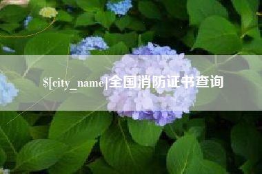 阜阳全国消防证书查询