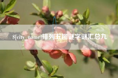 阜阳排列五图谜字谜汇总九