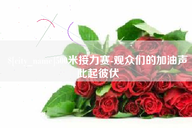 阜阳500米接力赛-观众们的加油声此起彼伏