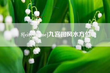 阜阳九宫图风水方位