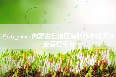 阜阳内蒙古自治区消防技术服务执业管理平台