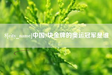 阜阳中国9块金牌的奥运冠军是谁