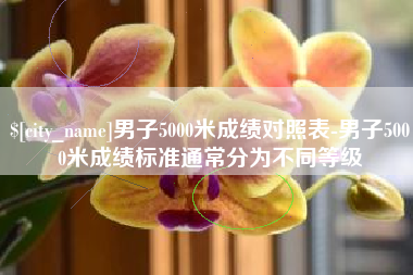 阜阳男子5000米成绩对照表-男子5000米成绩标准通常分为不同等级