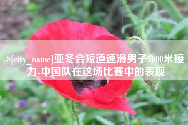 阜阳亚冬会短道速滑男子5000米接力-中国队在这场比赛中的表现