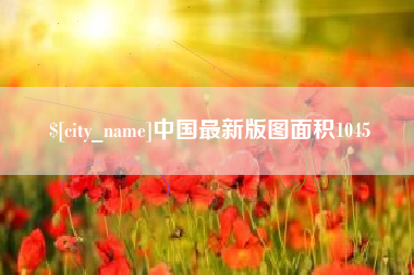 阜阳中国最新版图面积1045