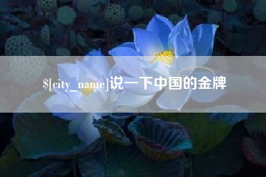阜阳说一下中国的金牌