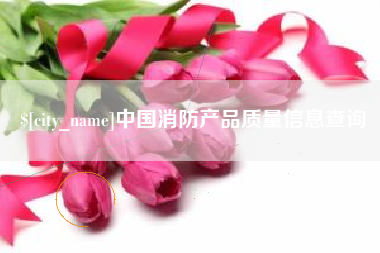 阜阳中国消防产品质量信息查询