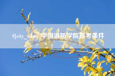 阜阳中国消防学院报考条件