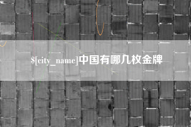 阜阳中国有哪几枚金牌