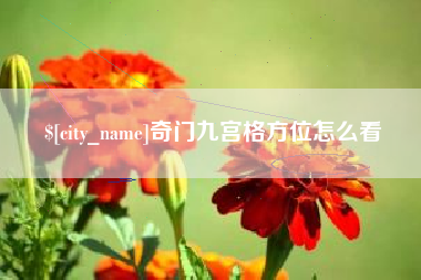 阜阳奇门九宫格方位怎么看