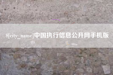 阜阳中国执行信息公开网手机版