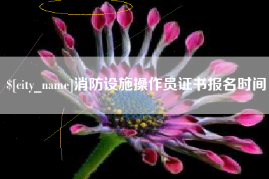 阜阳消防设施操作员证书报名时间