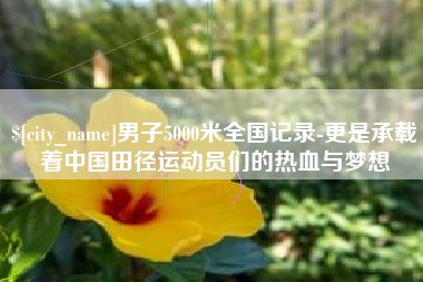 阜阳男子5000米全国记录-更是承载着中国田径运动员们的热血与梦想