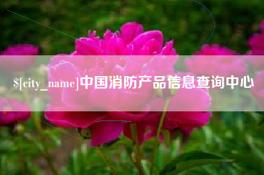 阜阳中国消防产品信息查询中心