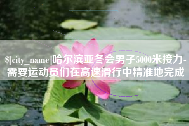 阜阳哈尔滨亚冬会男子5000米接力-需要运动员们在高速滑行中精准地完成