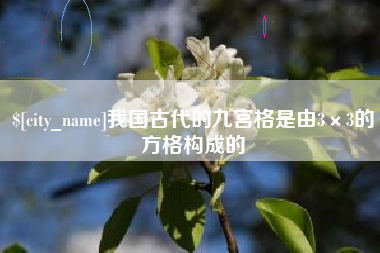 阜阳我国古代的九宫格是由3×3的方格构成的
