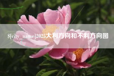 阜阳2025大利方向和不利方向图