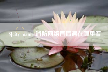 阜阳消防网络直播课在哪里看