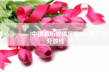 阜阳中国消防救援学院2021年招生分数线