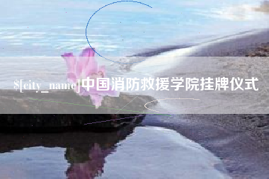 阜阳中国消防救援学院挂牌仪式