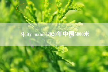 阜阳2020年中国5000米