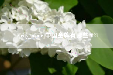 阜阳中国金牌有哪些2021