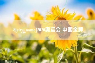 阜阳2020奥运会 中国金牌