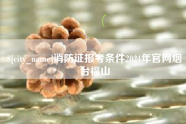 阜阳消防证报考条件2024年官网烟台福山